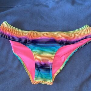 Victoria’s Secret rainbow stripe bikini bottoms